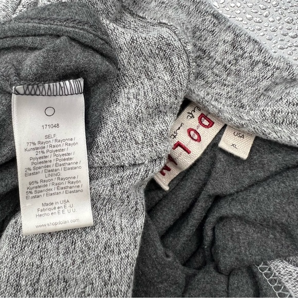 Anthropologie Dolan Neige Brushed Fleece Knit Sweater Dress Gray Long Sleeve XL - Picture 12 of 13